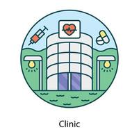 Clinic Medical building vector