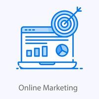 estilo de marketing online vector