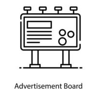 Advertisement Board style vector