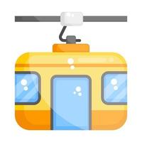 Gondola  Electronic Chairlift vector