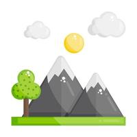 Hill Station or Landscape vector