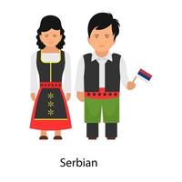 Serbian Dress perfect vector