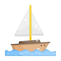 Yacht Rafting Equipment vector