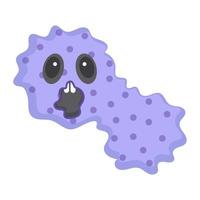 Bacteria Scary Microgranism vector