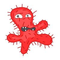Bacteria  Scary Microgranism vector