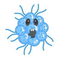 Scary Virus  Facial Expression vector