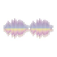 Audio And HZ Waves vector