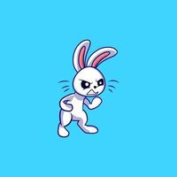 bunny rabbit angry vector