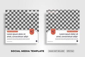 Social Media Post Template apparel vector