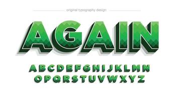 Abstract Pattern Green Uppercase Typography vector