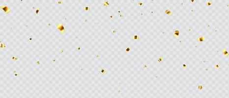 Abstract background party celebration design with gold confetti vector