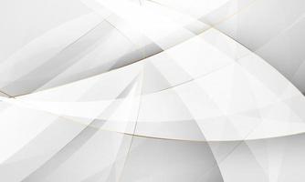 Abstract white gold background poster with dynamic design vector