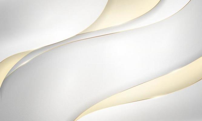 Abstract white gold background poster with dynamic design