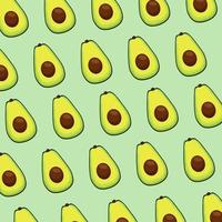 fresh avocados vegetables pattern background vector