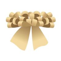 happy merry christmas white bow ribbon vector