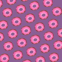 delicious sweet donuts pastry pattern vector