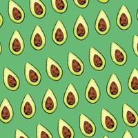 vegetarian healthy food with halfs avocados pattern vector