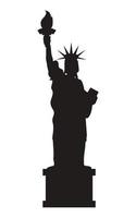 statue of liberty silhouette vector