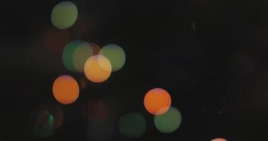 Colorful Bokeh And Christmas Lights video