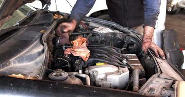 Car Engine Repair At Repair Shop video