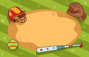 Summer Softball Background vector