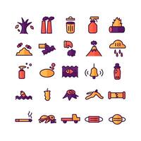 Politic icon set vector flat line for website mobile app presentation social media Suitable for user interface and user experience