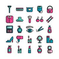 Adventure icon set vector flat line for website mobile app presentation social media Suitable for user interface and user experience