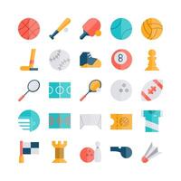 Sport icon set vector flat for website mobile app presentation social media Suitable for user interface and user experience