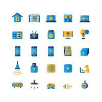 Smart Home icon set vector flat for website mobile app presentation social media Suitable for user interface and user experience