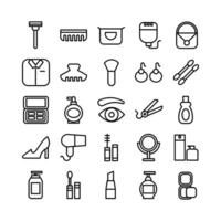 Adventure icon set vector line for website mobile app presentation social media Suitable for user interface and user experience