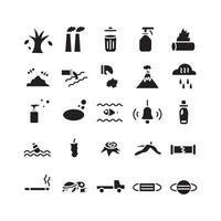 Politic icon set vector solid for website mobile app presentation social media Suitable for user interface and user experience