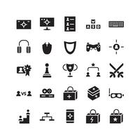 Sport Tournament icon set vector solid for website mobile app presentation social media Suitable for user interface and user experience