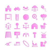 Playground icon set vector gradient for website mobile app presentation social media Suitable for user interface and user experience