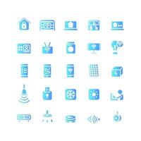 Smart Home icon set vector gradient for website mobile app presentation social media Suitable for user interface and user experience