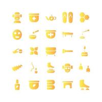 Therapy icon set vector gradient for website mobile app presentation social media Suitable for user interface and user experience