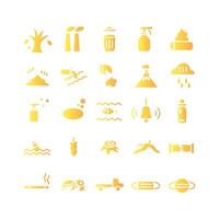 Politic icon set vector gradient for website mobile app presentation social media Suitable for user interface and user experience