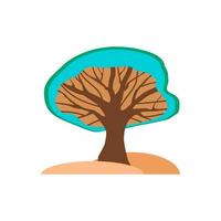 dragon tree on a white background vector