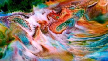 Difusión de pintura de agua abstracta explotar arte video