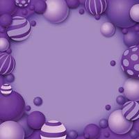 belleza decoracion color lavanda vector