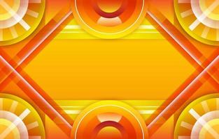Yellow Glowing Creative Circle Cycle Gradient Frame vector