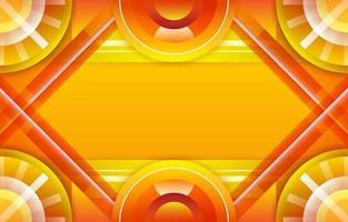 Yellow Glowing Creative Circle Cycle Gradient Frame vector