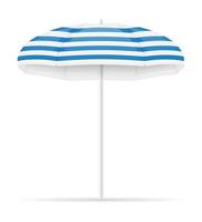 beach attributes umbrella stock vector illustration isolated on white background
