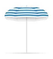 beach attributes umbrella stock vector illustration isolated on white background