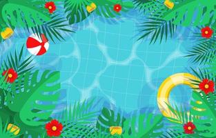 Enjoy Summer In The Pool vector