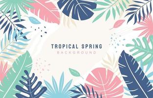fondo de primavera tropical vector