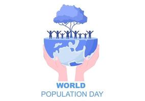 World Population Day Illustration vector