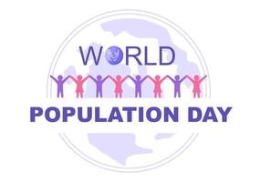 World Population Day Illustration vector