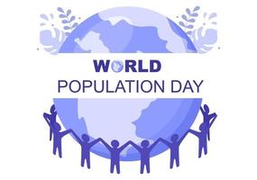 World Population Day Illustration vector