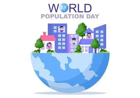 World Population Day Illustration vector