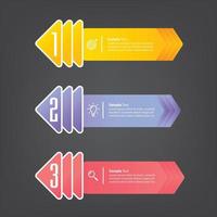 modern text box template banner Infographics vector